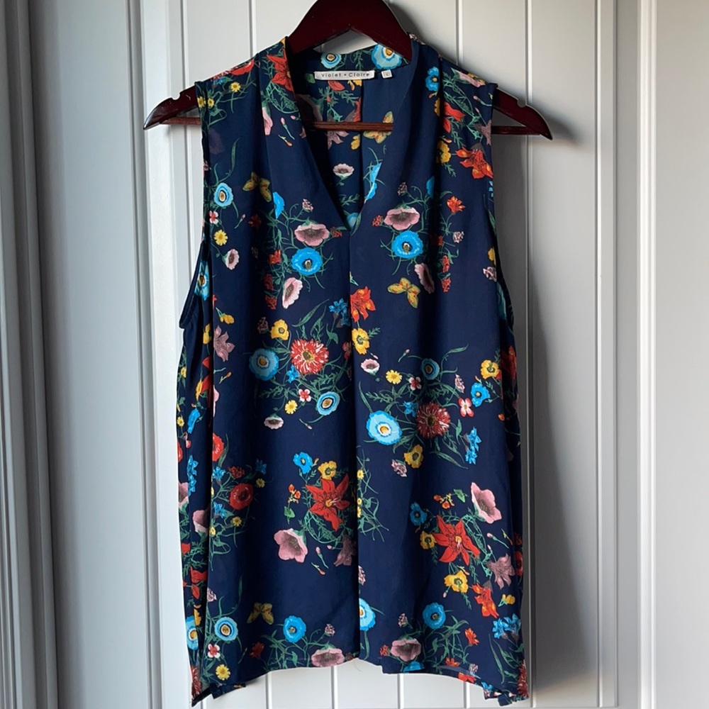 Violet + Claire Sleeveless Blouse.